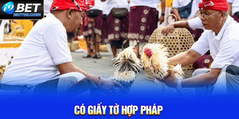 Có giấy tờ hợp pháp