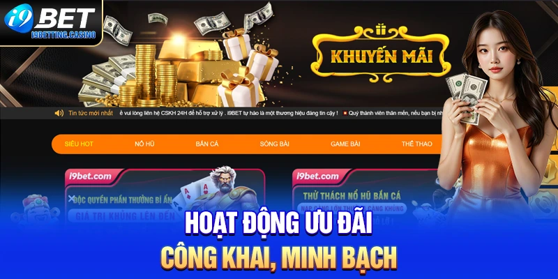Hoạt động ưu đãi công khai, minh bạch
