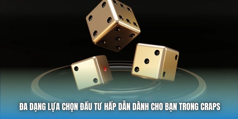 Đa dạng lựa chọn đầu tư hấp dẫn dành cho bạn trong Craps