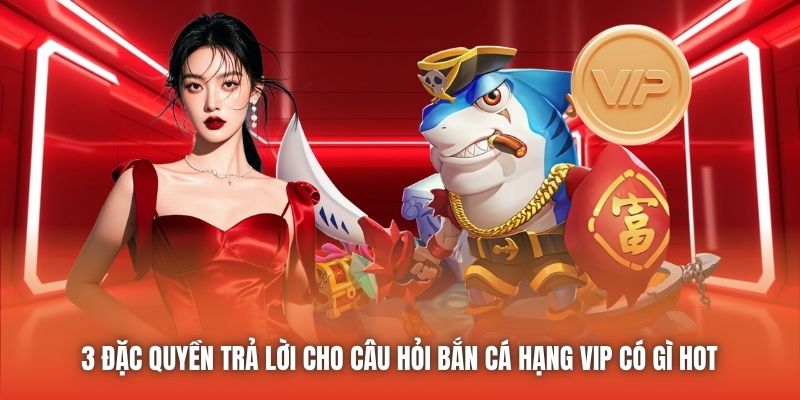 3 đặc quyền trả lời cho câu hỏi bắn cá hạng VIP có gì hot