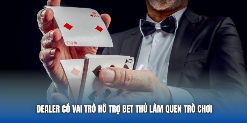 Dealer có vai trò hỗ trợ bet thủ làm quen trò chơi