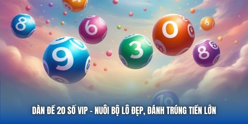 Dàn Đề 20 Số VIP - Nuôi Bộ Lô Đẹp, Đánh Trúng Tiền Lớn